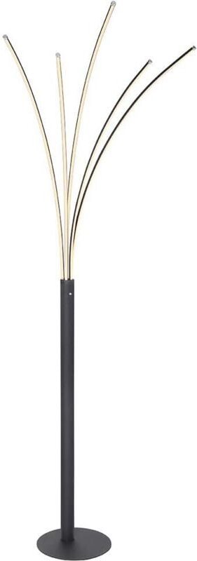 Stehleuchte led Standleuchte mit Touchdimmer Wohnzimmerleuchte Beistelllampe Metall schwarz, dimmbar, 36W 910lm 3000K, h...