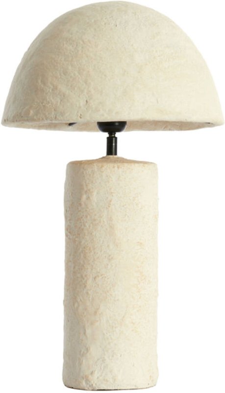 Tischlampe - Qazu - beige - papier - E27 - - Light&living