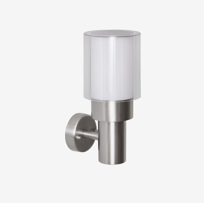 Vantol Außenwandleuchte aus Edelstahl Grau Chrom - Sklum