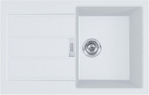 Sirius 2.0 - Tectonite-Spüle S2D 611-78, 78x50 cm, Weiß 143.0613.581 - Franke
