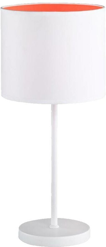Eglo - Tisch Leuchte E27 weiß orange Büro Wohnzimmer 1flg action variety 872301061800