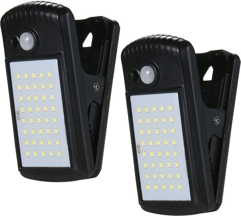 40LEDs Outdoor Solar Lichter Clip-auf Motion Sensor Clamp Lampe IP65 Wasserdicht für Zaun Wand Garage Terrasse