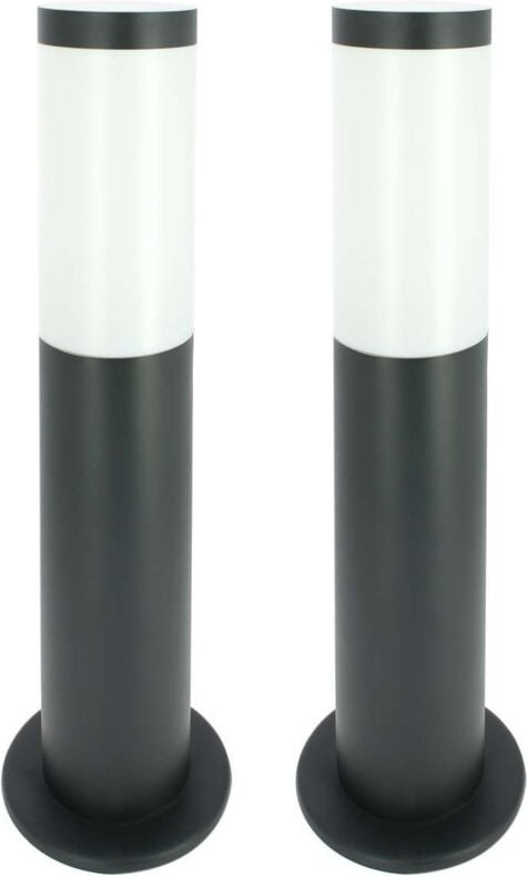 Arum Lighting - Set mit 2 anthrazitfarbenen E27-Außenklemmen valente, Höhe 45 cm