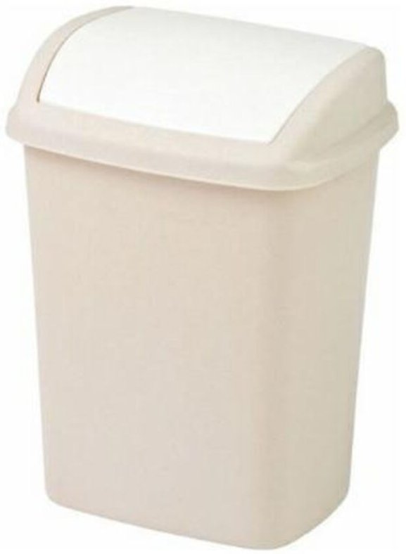Curver Dominik 10L kippbarer Abfallbehälter, beige