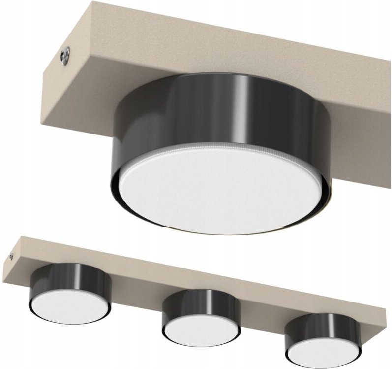 DECKENLEUCHTE LED LOFT PLAFON GX53 CASHMERE POLISH DEKORATIVE LAMPE 3-flammig