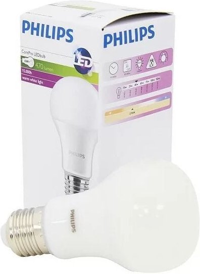 490808 E27 CorePro LED-Glühbirne 6-40W 827 rn - Philips