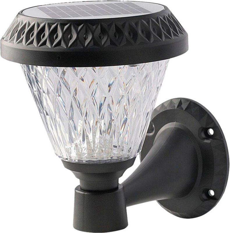 93575 VT-969 Solar-Wandlampe led 0.80 w Schwarz - V-tac