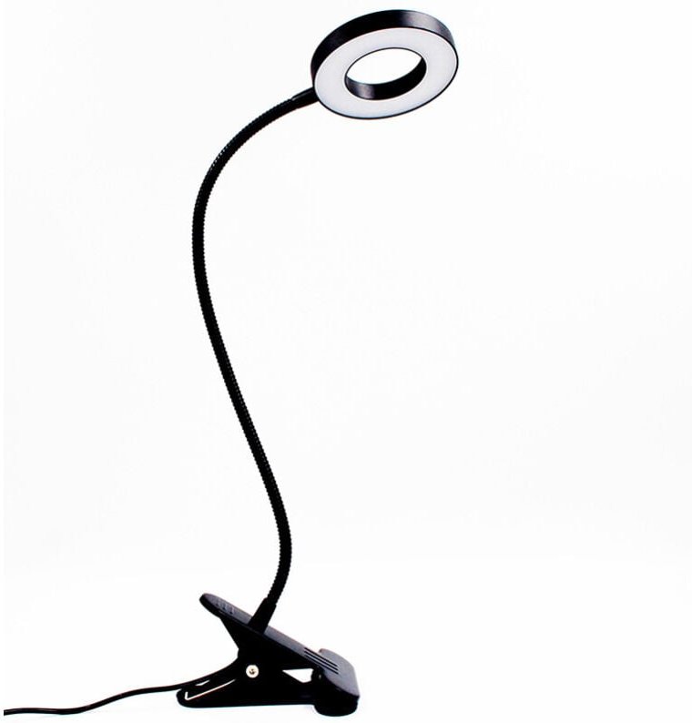 Fitags - USB-Schreibtischlampe, 3 Beleuchtungsmodi und 10 Helligkeitsstufen, USB-LED-Schreibtischlampe, dimmbare USB-Cli...