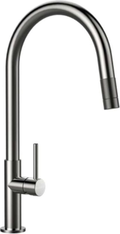 Talia - Spültischarmatur mit herausziehbarer Brause, Edelstahl 536120EDM - Schock
