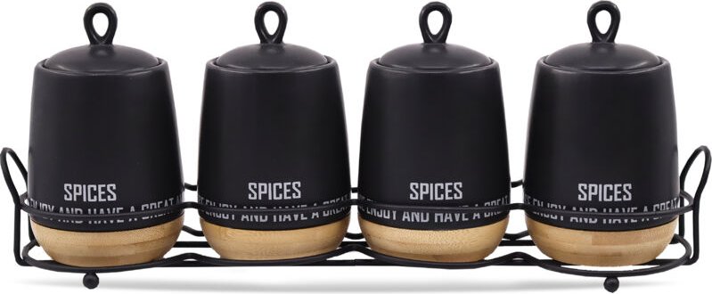 4er-Set MAESTRO Eco Style Gewürzbehälter MR-20029-04CS