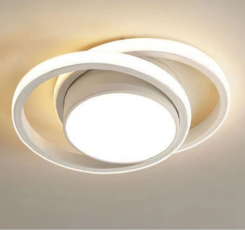 Hübsche, moderne LED-Deckenleuchte, runde Deckenleuchte, Warmweiß 3000 K, 32 W, Deckenlampe für Schlafzimmer, Flur, Küch...