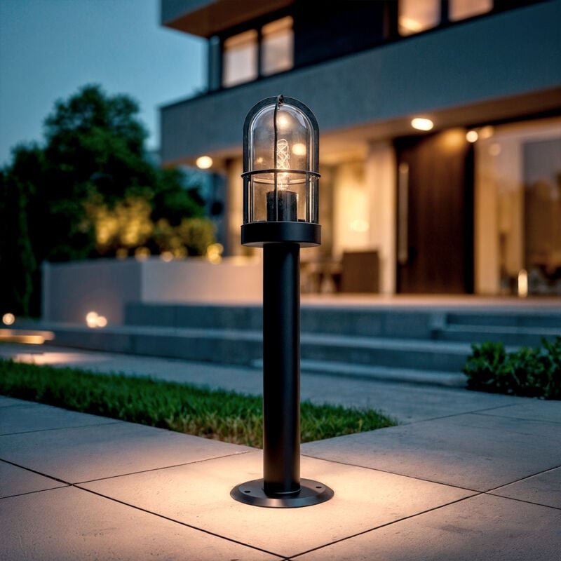 Wegeleuchte Aussen Oberfläche Fuss 60cm Edelstahl Logan Schwarz