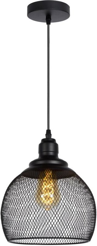 Lucide MESH - Pendelleuchten - Ø 22 cm - 1xE27 - Schwarz