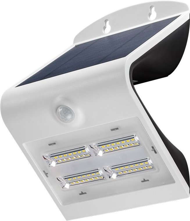 Goobay - Solar LED-Wandleuchte mit Bewegungsmelder, 3,2 w, weiß