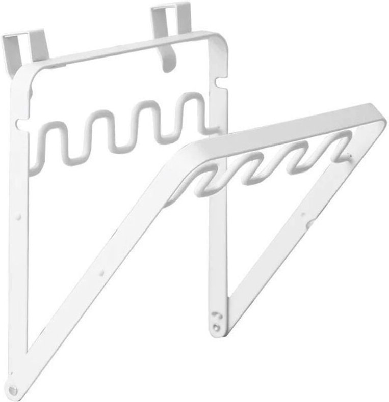 Faltbarer Müllbeutelhalter aus Edelstahl, robust und platzsparend, geeignet für Küchenschranktüren und unter der Spüle, ...