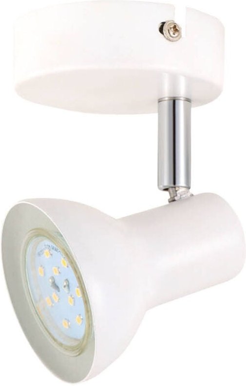 Weißer einzelner Deckenstrahler der Kaitola-Serie GU10