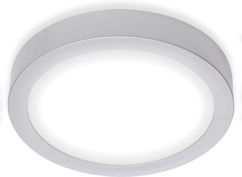 Led Aufbauleuchte Deckenlampe 16,5W chrom Kunststoff 4000 k Ø22,5cm Briloner