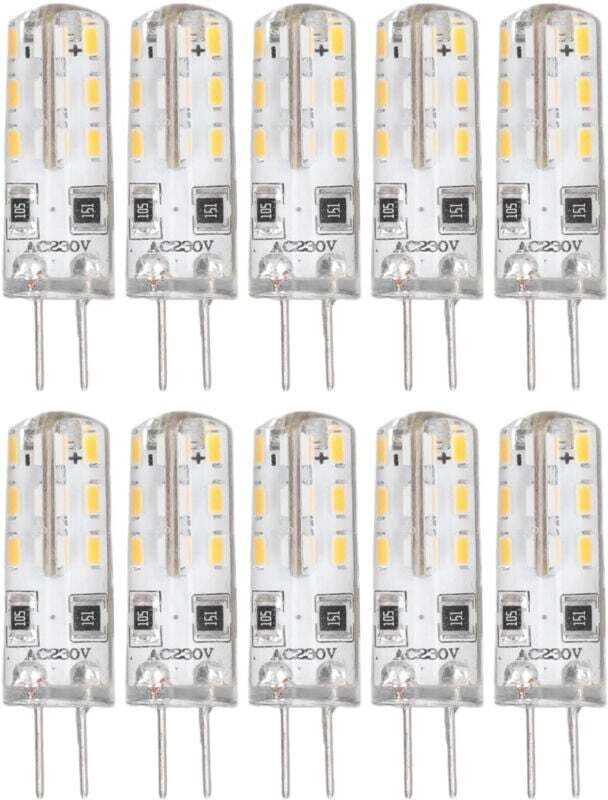 G4 LED-Filamentlampen, 1,5 W, 220 V Wechselstrom, warmweiß (3000 K) für Wohnmobile