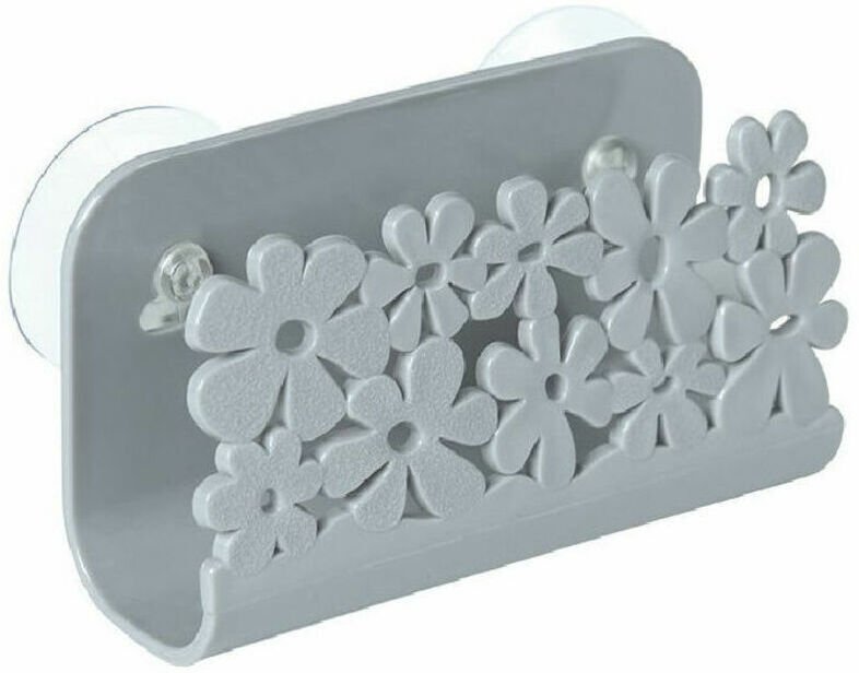 Küchen-/Badezimmer-Spülbecken-Organizer, Abtropfgestell mit Saugnäpfen, Schwammhalter für die Küchenspüle, Aufbewahrungs...