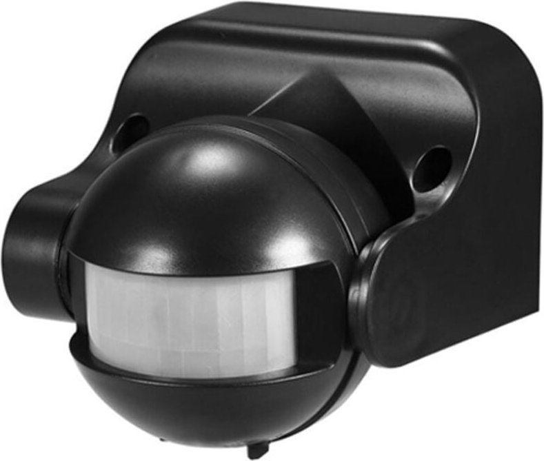 1x Infrarot Bewegungsmelder Auftauchen Wandmontage Innen Außen Spritzwassergeschützt Schwenkbar 180° Arbeitsbereich 12m ...