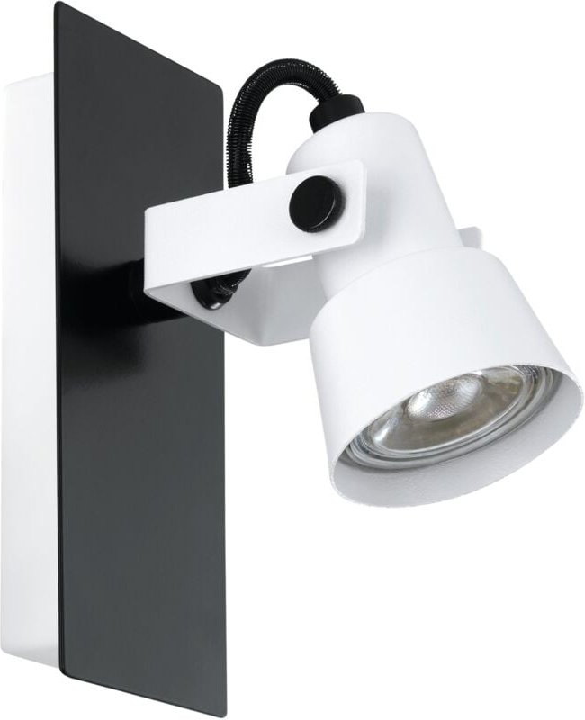 Thumbnail - Led Wandlampe Trillo, Wandleuchte für innen, Wandspot mit schwenkbarem Spot, Metall in Weiß und Schwarz, Wand Lampe für ...