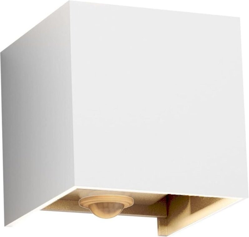 12-W-Außenleuchte mit Bewegungsmelder, IP65-Schutzart, für den Innen- und Außenbereich geeignet, mit einstellbarem Abstr...