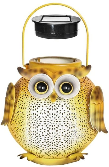 1Pcs Eisen Kunst Solar Eule Boden Licht Handwerk Garten Rasen Im Freien Dekorative Lampe led Hängen Landschaft