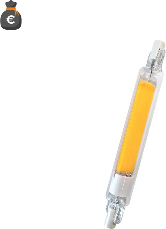 LED-Lampe R7s 118 mm 8 W 1000 lm in Glas ø16 mm 3000 K