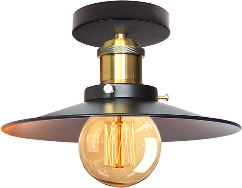 Wottes - Modern Industrielle Deckenleuchte E27 Wohnzimmer Küche Eisenkunst Kreative Deckenlampe 22CM