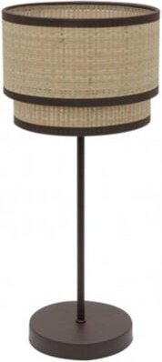 Tischleuchte roque 1xe14 natur/braun 41x18x18 cm