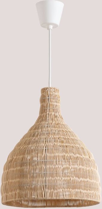 Sklum - Deckenlampe aus Rattan Markle Natürlich