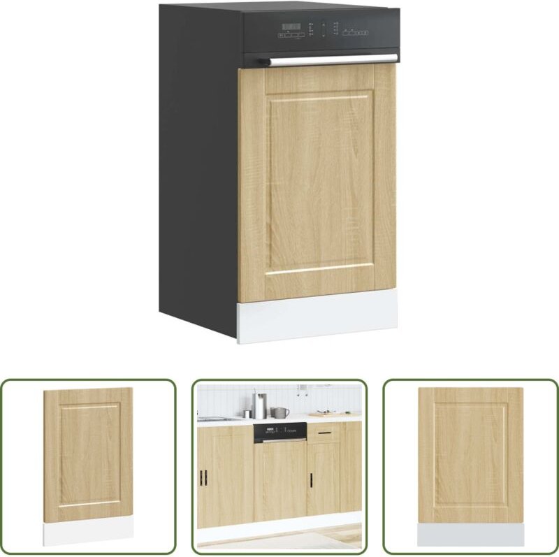 Holzblende - Geschirrspülerblende Porto Sonoma-Eiche 45x1,5x67 cm