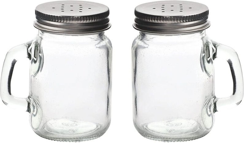 Salz- und Pfefferstreuer für Zuhause, Gewürzgläser aus Glas, Einmachgläser