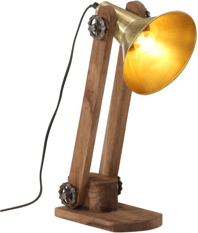 Schreibtischlampe 25 W Antik-Messing 23x13x52 cm E27 vidaXL138012