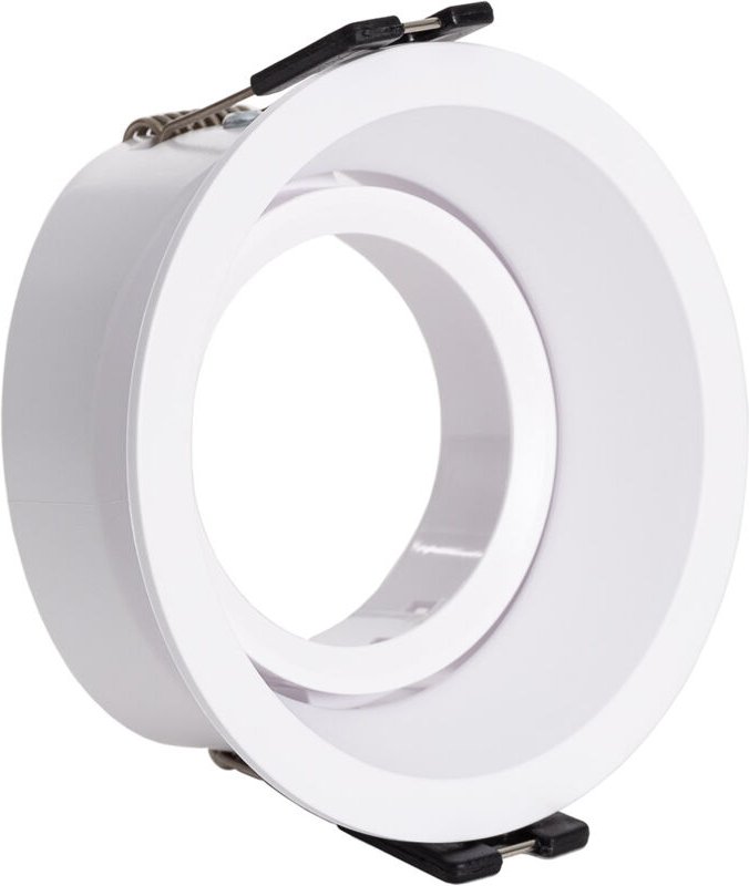 Thumbnail - Downlight-Ring Rund Schwenkbar für LED-Glühbirnen GU10 / GU5.3 Schnitt Ø75 mm Suefix Weiß