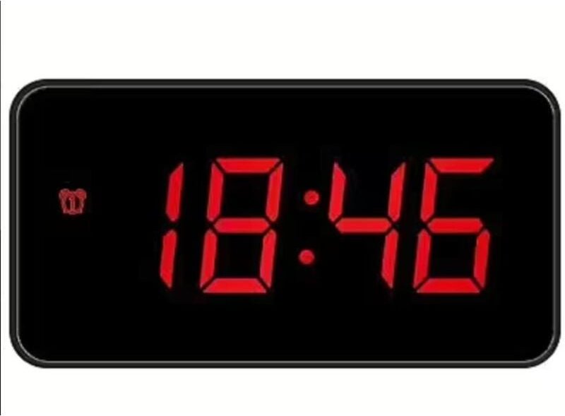 Lowell digitaler wecker schwarz mit led-anzeige - je5112n