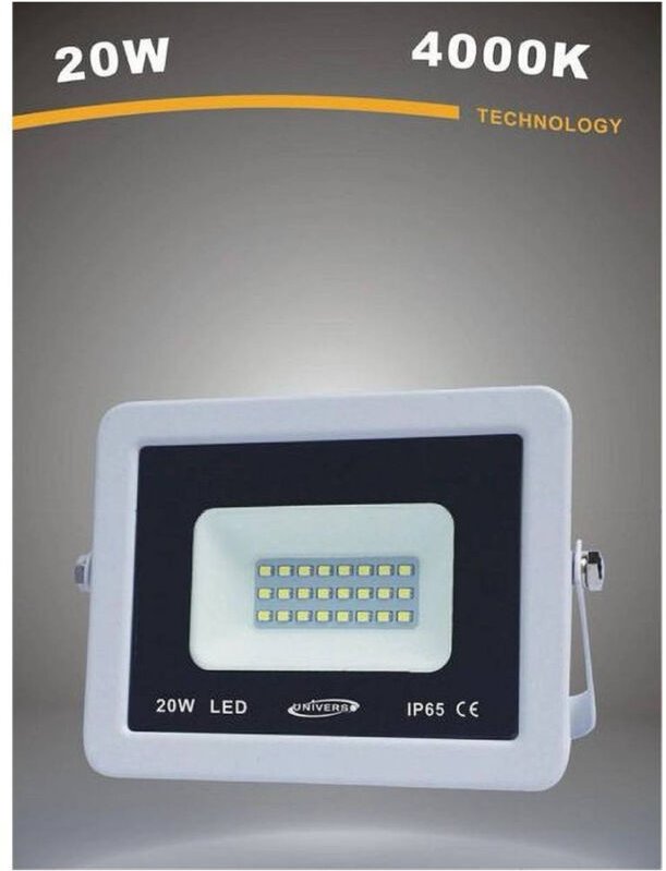 Trade Shop Traesio - Trade Shop - aussenstrahler 20W weiss IP65 warmes kaltes naturlicht F20W-B1 -