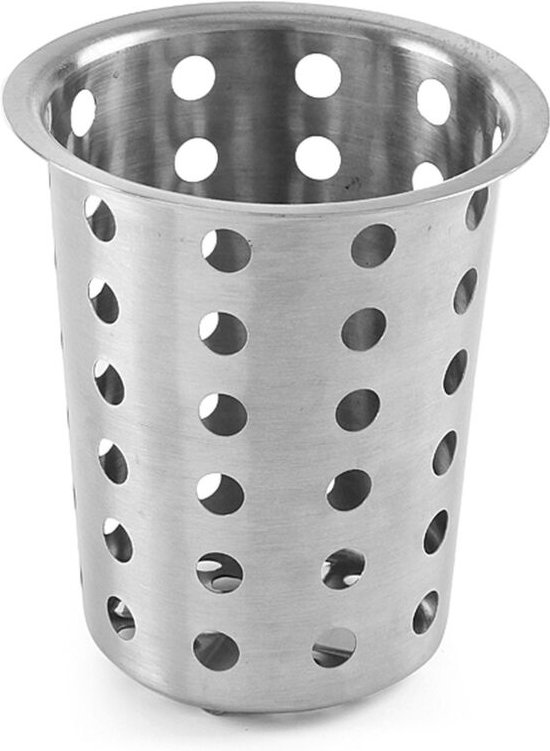 Besteckbehältereinsatz aus Stahl, Durchmesser 97 mm - Hendi 552490