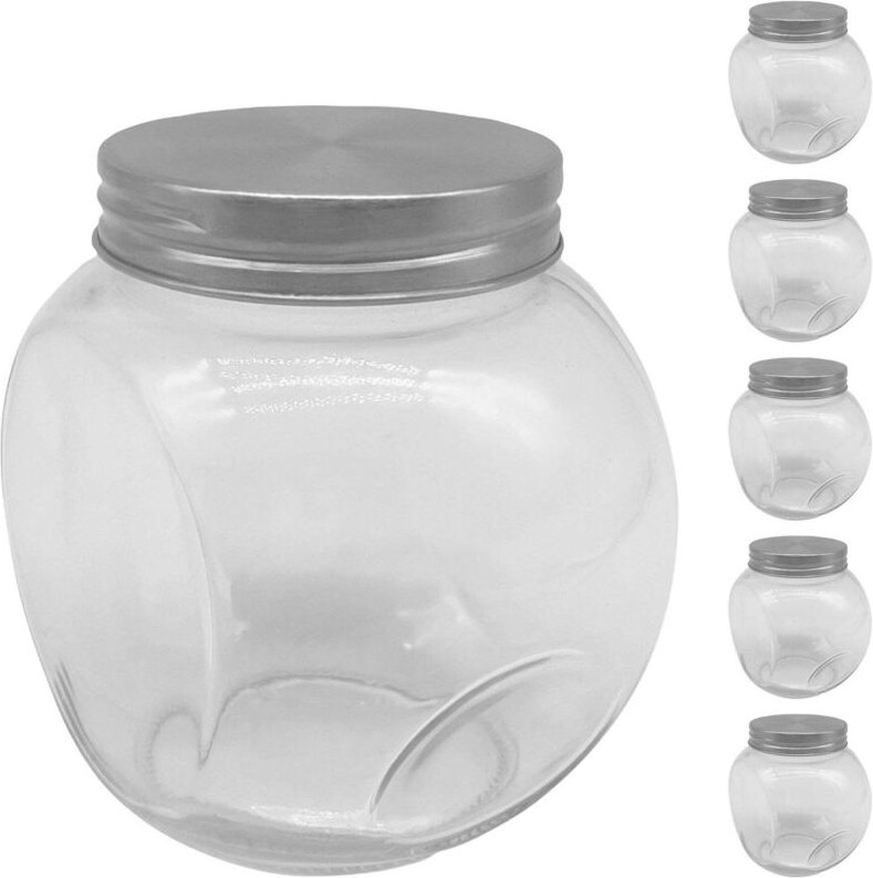 Süßigkeitengläser-Set, 6er-Set, 480 ml Glasbehälter