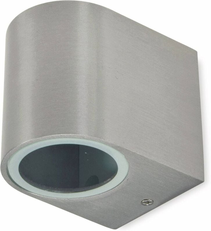 Wandleuchte CTW-1, IP44, GU10, Edelstahl - Chilitec