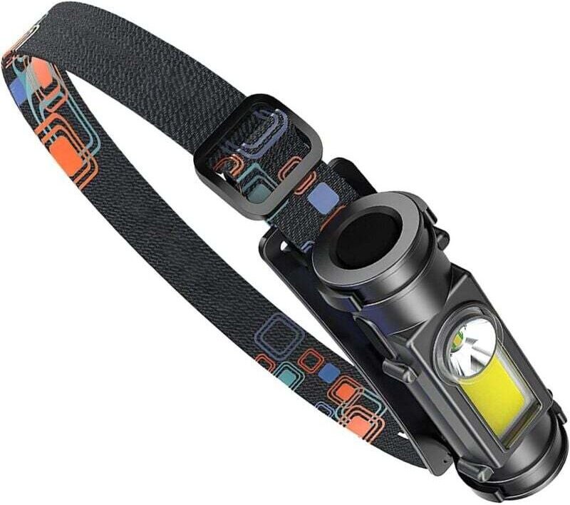 LED-Frontleuchte, USB-aufladbare Stirnlampe mit 850 Lumen, wasserdicht nach IPX4