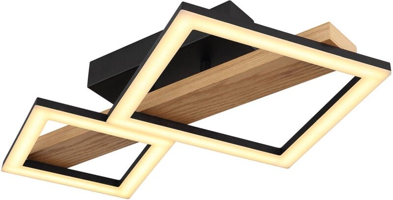 Deckenleuchte - Dustin - schwarz - metall - led - 67288D - Globo