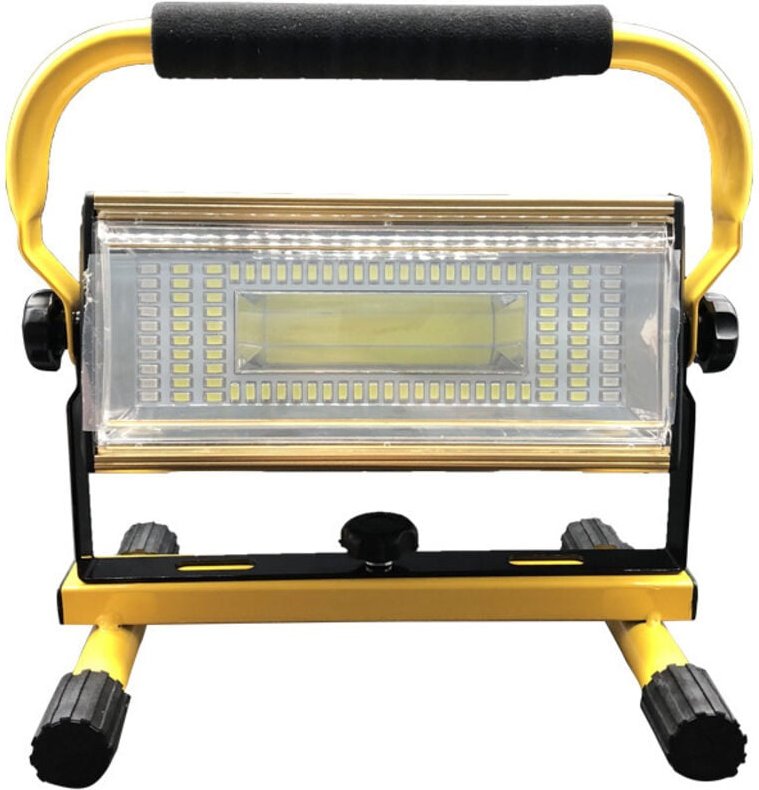 100 w wiederaufladbare LED-Arbeitsleuchte, IP65 wasserdichter 7000 lm 100 LED-Handscheinwerfer, Stand-Arbeitsleuchten fü...