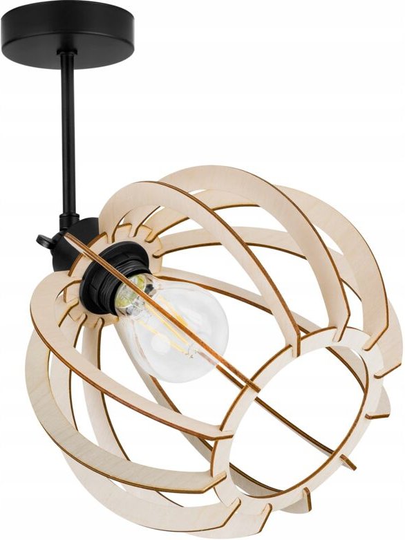 Moderne Led-Deckenhängelampe Aus Holz