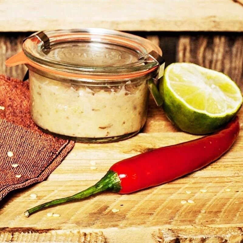 Weck Mini-Sturz Set von 12 Transparenten Gläsern 50 ml