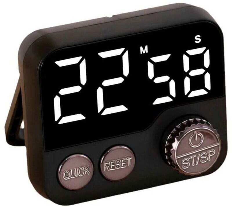 Digitaler Küchentimer – Küchentimer – Timer – Großes LED-Display – Drehknopf – Magnetverschluss – Aufhängevorrichtung – ...