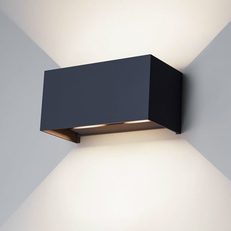 24-W-LED-Wandleuchte, geeignet für den Innen- und Außenbereich, verstellbarer Lichtkegel, wasserdicht (IP65), 4500 K wei...