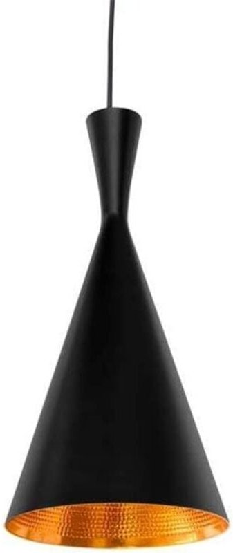 Nordische Vintage Industrielle Pendelleuchte E27, Retro Metall Deckenleuchte, Innenbeleuchtung, Gold, Schwarz, Aluminium