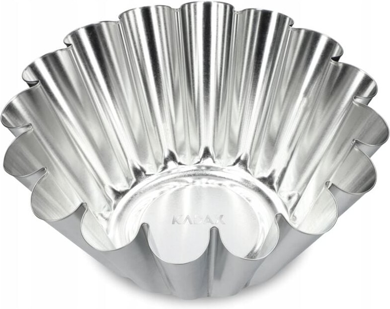 Kadax - Gugelhupfform, Kuchenform aus verzinktem Blech, Backform, 21 cm, Silber