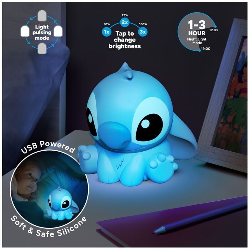 Paladone - Stitch Squishy Lamp - Officially Licensed de Desk Lamp de Disney, Dekoration de Zimmer de Games und Merchandi...